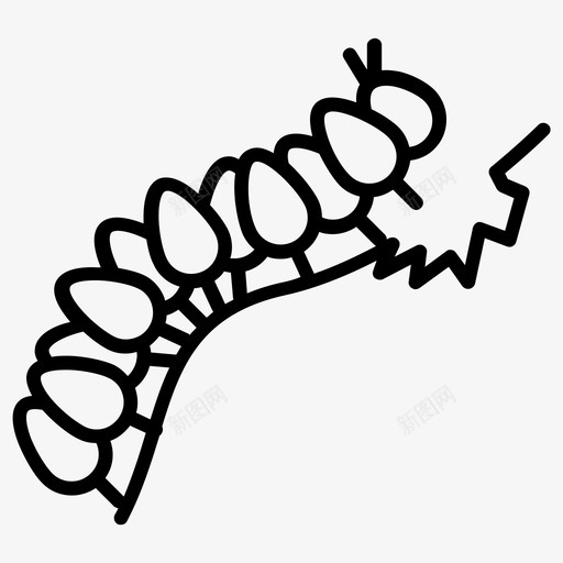 毛毛虫农场昆虫图标svg_新图网 https://ixintu.com 农场 害虫 昆虫 毛毛虫 美味农场 蛆虫