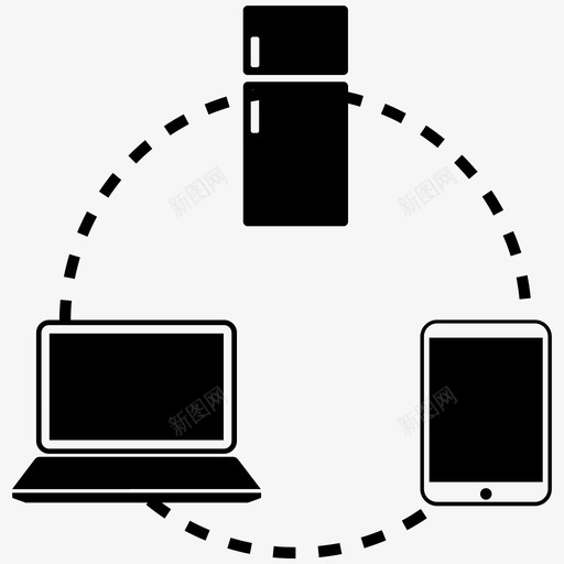 物联网互联技术图标svg_新图网 https://ixintu.com 互联 技术 无线 物联网