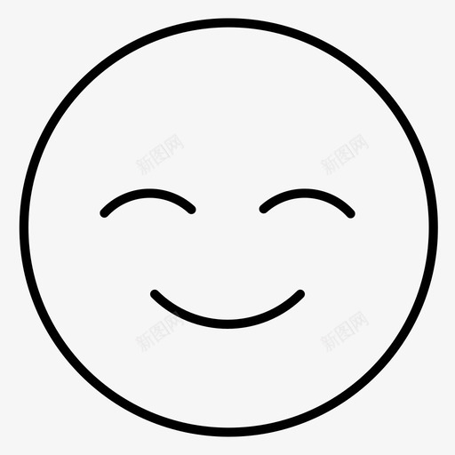 快乐满足情感图标svg_新图网 https://ixintu.com 微笑 快乐 情感 满足 脸