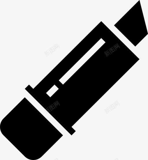 口红美容护理图标svg_新图网 https://ixintu.com 化妆 口红 女人 家用工具和用具 护理 时尚 美容
