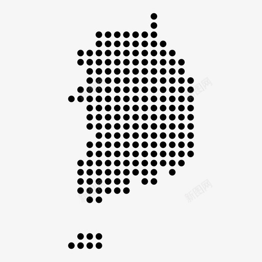 韩国国家朝鲜语图标svg_新图网 https://ixintu.com 世界地图点 位置 国家 地图 朝鲜语 韩国