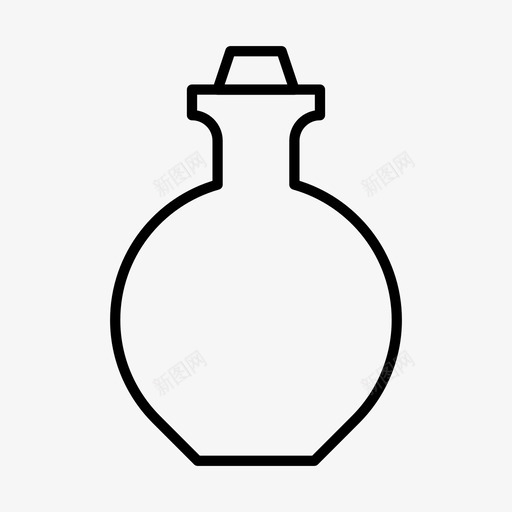 瓶子酒精饮料图标svg_新图网 https://ixintu.com 容器 瓶子 简单 酒精 饮料