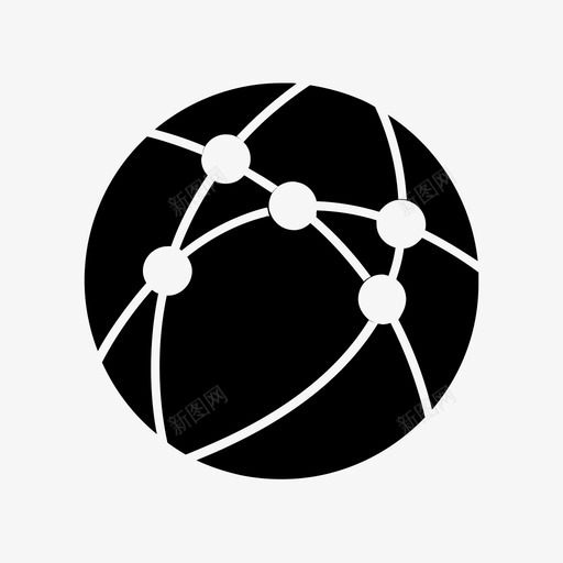 选定网络完整互联网图标svg_新图网 https://ixintu.com aws简单图标 互联网 完整 月亮 选定网络