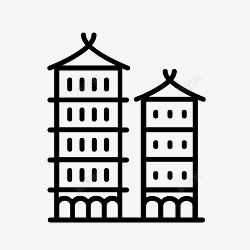 亚洲大厦亚洲公寓亚洲房屋图标svg_新图网 https://ixintu.com 亚洲公寓 亚洲大厦 亚洲房屋 大厦