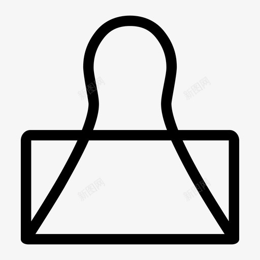 夹子活页夹牛头夹图标svg_新图网 https://ixintu.com 办公夹 回形针 夹子 夹子夹 活页夹 牛头夹
