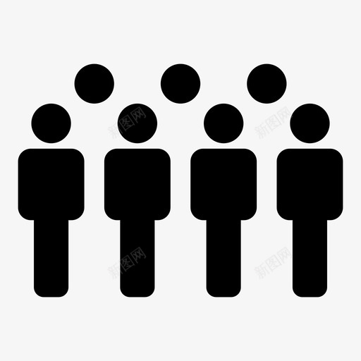 人员层级领导图标svg_新图网 https://ixintu.com 人口 人员 团队 层级 成员 管理 组 群组向量图标 领导