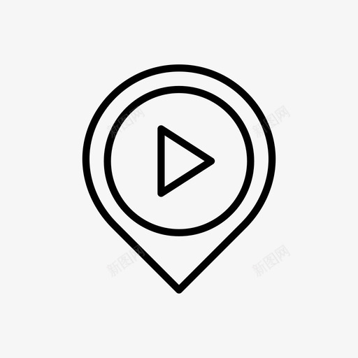 位置地图电影院地图图标svg_新图网 https://ixintu.com 位置地图 电影院地图