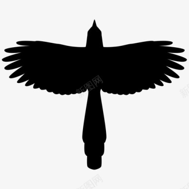 喜鹊小鸟乌鸦图标图标