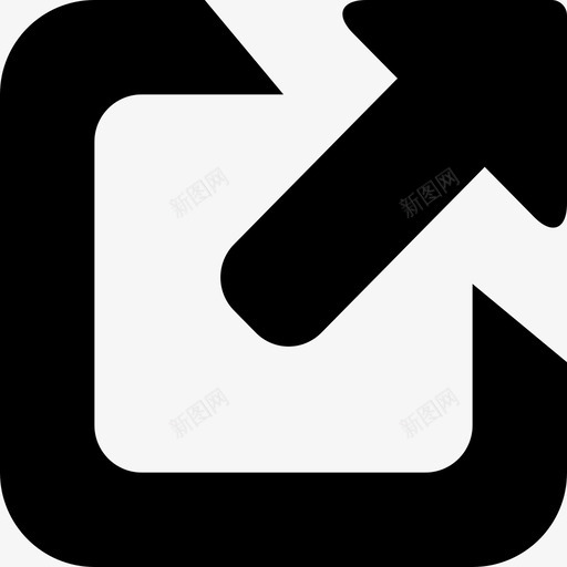 外部链接箭头新选项卡图标svg_新图网 https://ixintu.com url 外部链接 新窗口 新选项卡 箭头