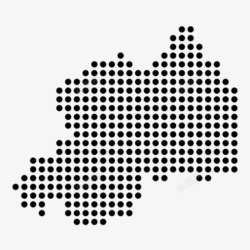 卢旺达国家位置图标svg_新图网 https://ixintu.com 世界地图点 位置 卢旺达 国家 地区 地图
