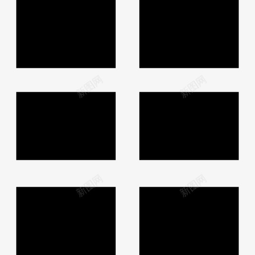 六个矩形结构界面符号仪表板图标svg_新图网 https://ixintu.com 仪表板 六个矩形设计结构界面符号