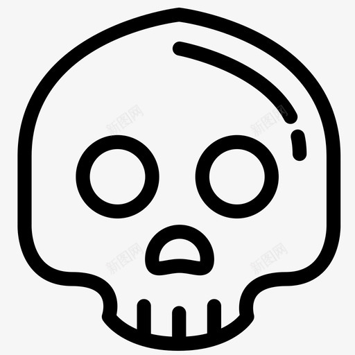 头骨骨头死图标svg_新图网 https://ixintu.com 头 头骨 死 骨头 骨头死