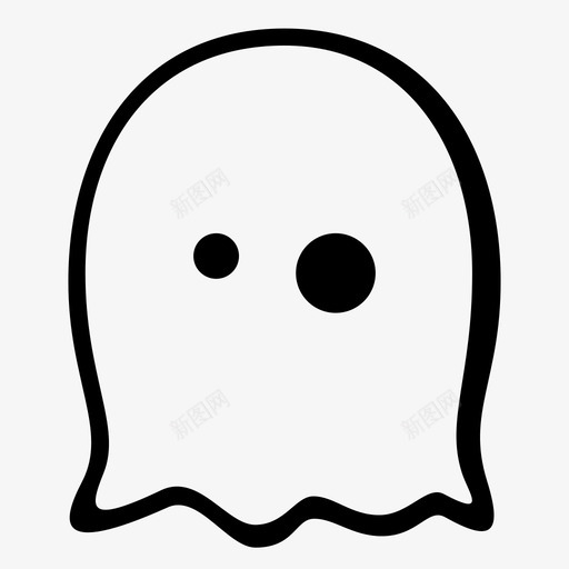 幽灵表情鬼表情图标svg_新图网 https://ixintu.com 中性脸 幽灵 幽灵表情 无嘴脸 表情 鬼表情