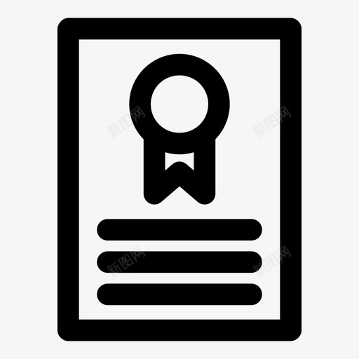 学历证书图标svg_新图网 https://ixintu.com 学历 证书
