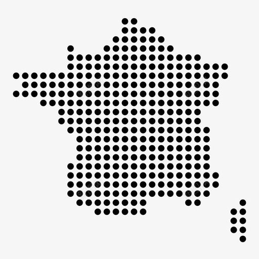 法国国家法语图标svg_新图网 https://ixintu.com 世界地图点 位置 国家 地图 法国 法语