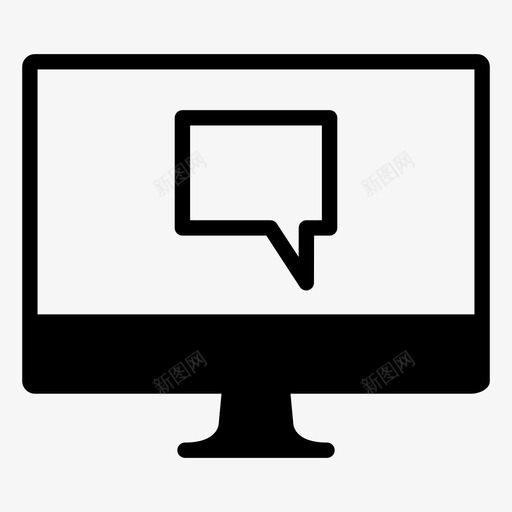 在线聊天聊天信息电脑通话图标svg_新图网 https://ixintu.com hangout消息 在线对话 在线聊天 电脑通话 群聊 聊天信息
