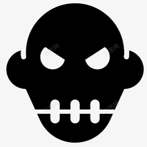 僵尸恐惧万圣节图标svg_新图网 https://ixintu.com 万圣节 僵尸 噩梦 恐惧 派对