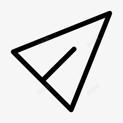 发送导航纸质飞机图标svg_新图网 https://ixintu.com 发送 导航 纸质飞机