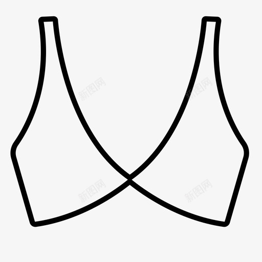 胸罩酒杯内衣图标svg_新图网 https://ixintu.com 内衣 女人 胸罩 酒杯