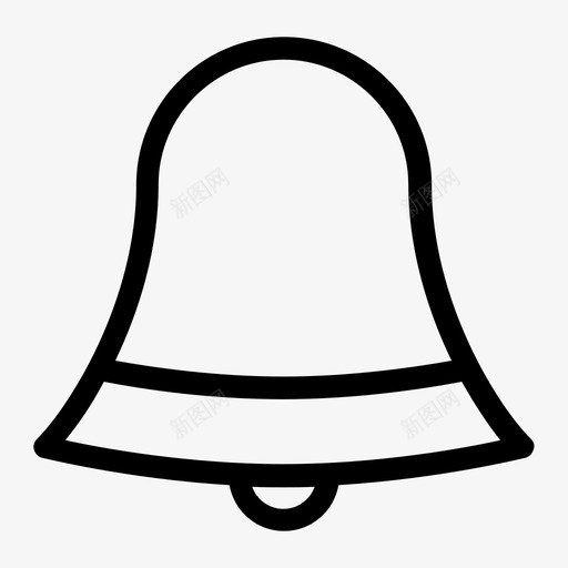 钟声圣诞节叮图标svg_新图网 https://ixintu.com 叮 咚 响 圣诞节 钟声