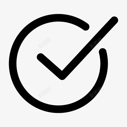 复选框标记勾号图标svg_新图网 https://ixintu.com 勾号 复选框 标记 符号