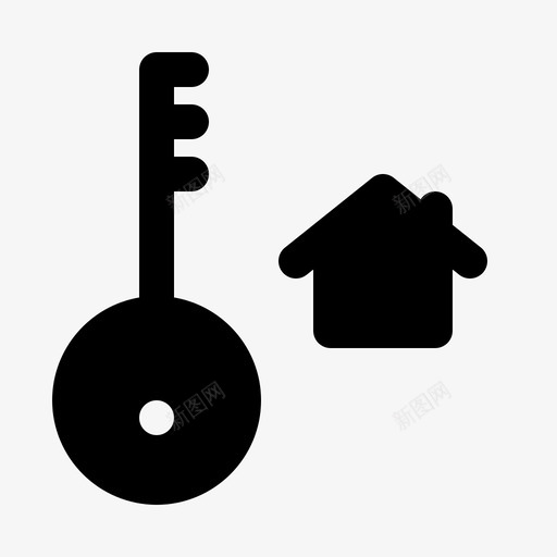 房子钥匙中介经纪人图标svg_新图网 https://ixintu.com 中介 室内 房地产 房子钥匙 经纪人