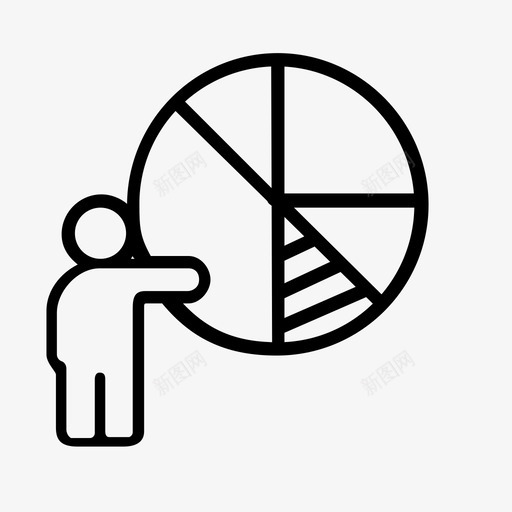 图表人派图标svg_新图网 https://ixintu.com 人 图表 培训 搜索引擎优化 搜索引擎优化网站 派 演示