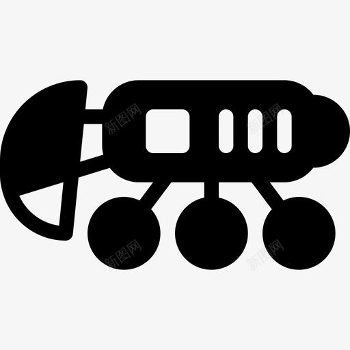 月球车行星天空图标svg_新图网 https://ixintu.com 天空 太空立体图标 宇宙 月球车 行星