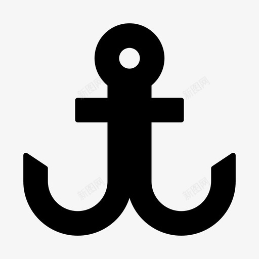 锚海上航海图标svg_新图网 https://ixintu.com 实心 海上 航海 船 锚