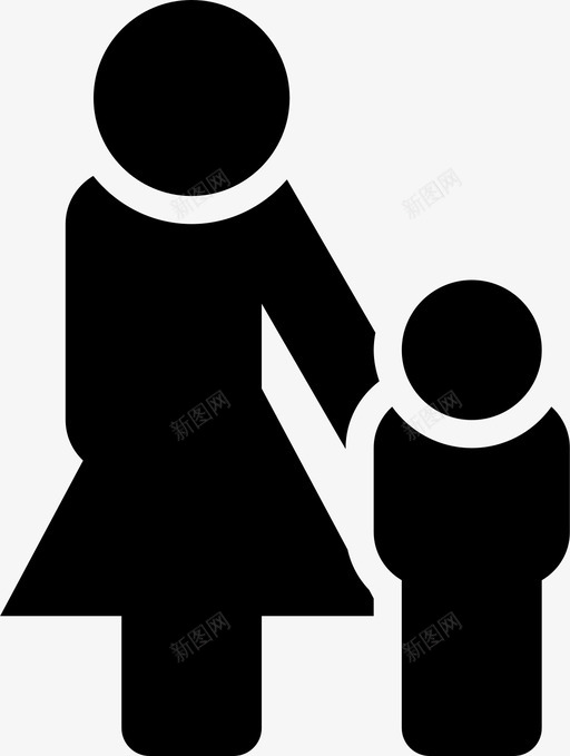 监护人成人儿童图标svg_新图网 https://ixintu.com 人 儿童 孩子 家庭 成人 父母 监护人
