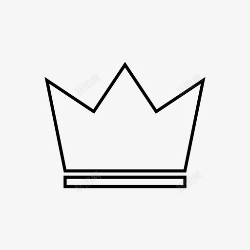 王冠国际象棋王后图标svg_新图网 https://ixintu.com 国际象棋 王冠 王后 皇冠