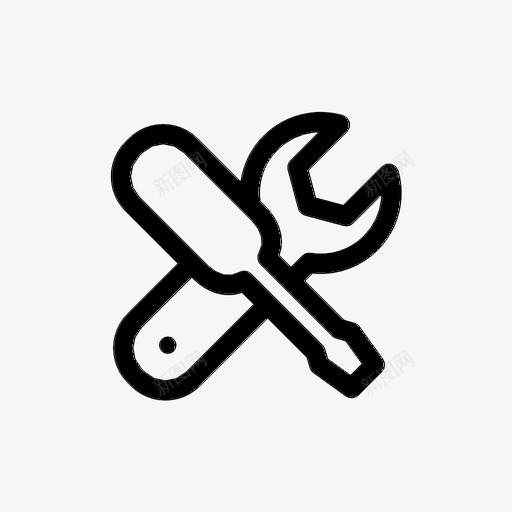 设置工具帐户交叉图标svg_新图网 https://ixintu.com 交叉 帐户 用户和用户设置行 编辑 设置工具