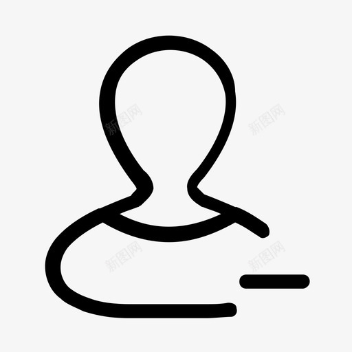用户删除减号配置文件图标svg_新图网 https://ixintu.com 减号 删除 标准用户界面图标 用户删除 配置文件
