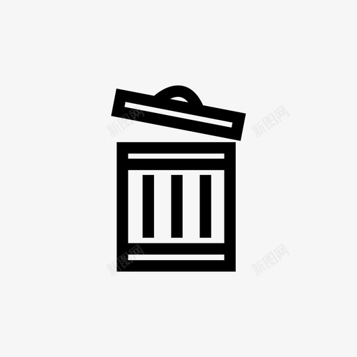 垃圾桶删除浪费图标svg_新图网 https://ixintu.com 删除 垃圾桶 浪费