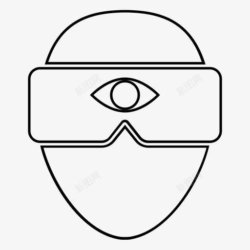 虚拟现实三维眼镜图标svg_新图网 https://ixintu.com 三维 可视化 护目镜 眼镜 虚拟现实 虚拟现实眼镜可视化