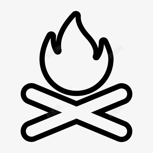 营火木头木头火图标svg_新图网 https://ixintu.com 木头 木头火 营火