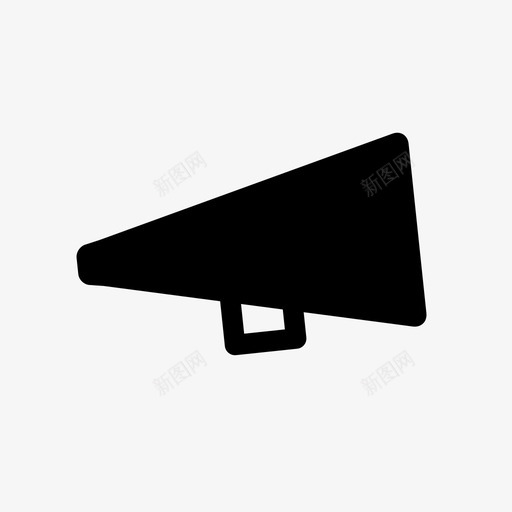 扩音器警报通告图标svg_新图网 https://ixintu.com 扩音器 警报 通告 通知