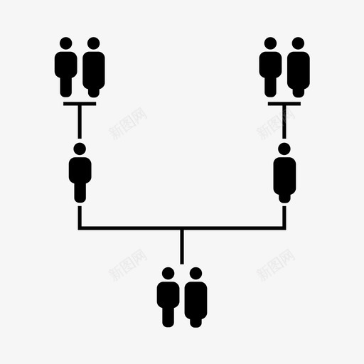 族谱祖先家庭图标svg_新图网 https://ixintu.com 世代 人的模式 家庭 族谱 族谱树 父母 痕迹 祖先