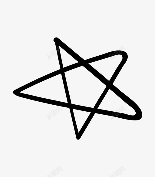星星涂鸦最爱图标svg_新图网 https://ixintu.com 假日 手绘 星星 最爱 涂鸦