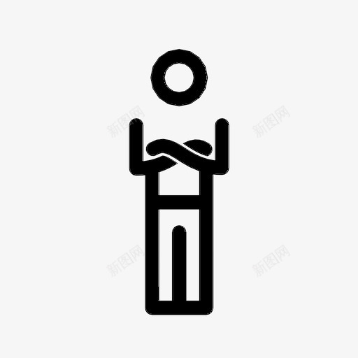 男人交叉手臂愤怒挑衅图标svg_新图网 https://ixintu.com 团体和人民线2 愤怒 挑衅 男人交叉手臂