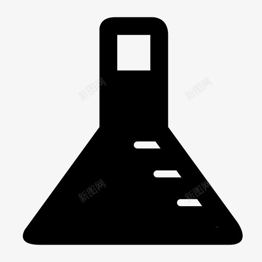 锥形烧瓶烧杯化学图标svg_新图网 https://ixintu.com 化学 化学试管 实验室 烧杯 锥形烧瓶