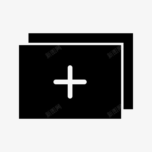 添加照片图标iossvg_新图网 https://ixintu.com ios ios系列 plus 图标 摄影 添加照片