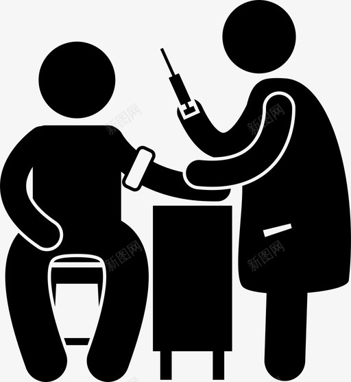 注射医生医疗保健医院图标svg_新图网 https://ixintu.com 体检 医疗保健 医院 注射医生 注射器 疫苗 药品