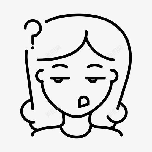 女孩困惑怀疑面对图标svg_新图网 https://ixintu.com 伙计们 女孩困惑 怀疑 满脸疑惑的卡通小女孩 疑惑的小女孩 质疑 面对