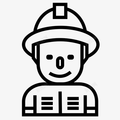 消防员救援人员保迪加德图标svg_新图网 https://ixintu.com 保迪加德 救援人员 消防员