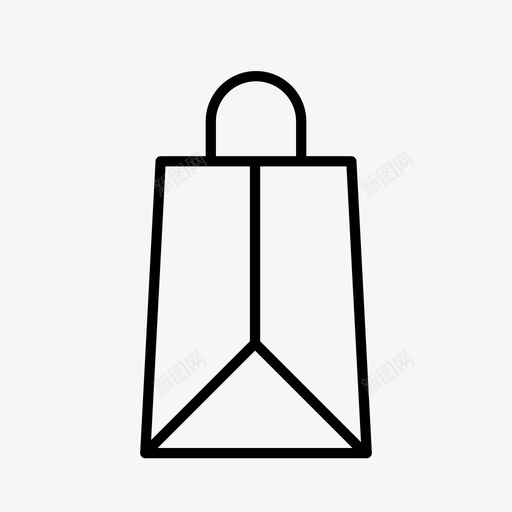 购物袋结账零售图标svg_新图网 https://ixintu.com 结账 购物结账 购物袋 零售