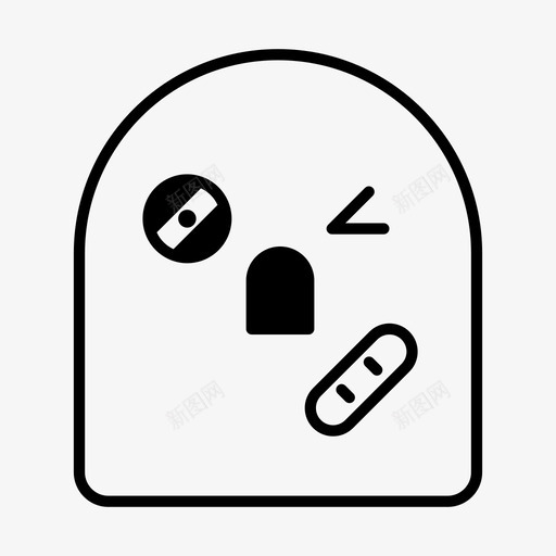 挨打的生物瘀伤石膏图标svg_新图网 https://ixintu.com 可爱的生物 悲伤 挨打的生物 疼痛 瘀伤 石膏