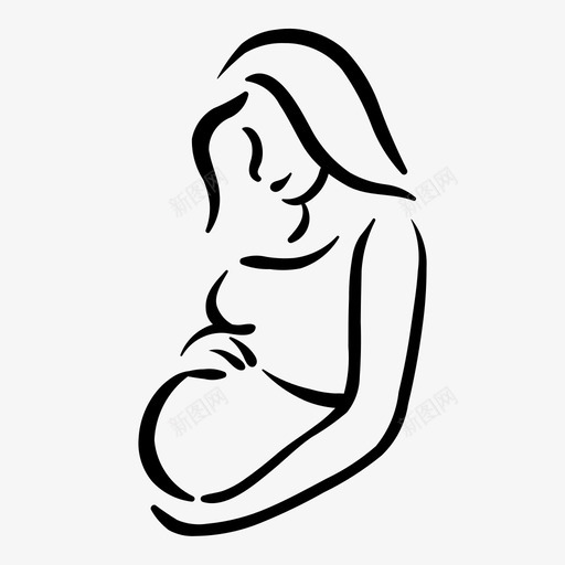 孕妇宝贝幸福图标svg_新图网 https://ixintu.com 孕妇 宝贝 幸福 怀孕