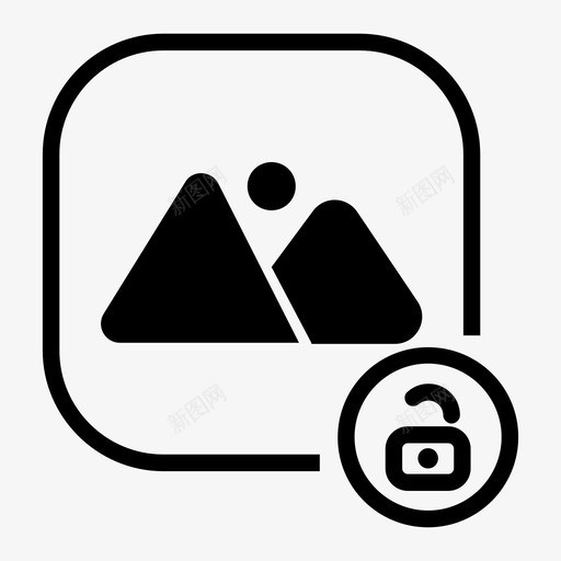 墙纸不安全照片快照图标svg_新图网 https://ixintu.com 墙纸不安全 快照 照片 解锁