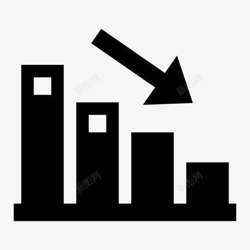 下降减少衰退图标svg_新图网 https://ixintu.com 下降 减少 生意好 衰退